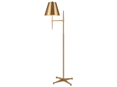 Elk Home Otus 63" Tall Aged Brass Metal Floor Lamp EKS00199607