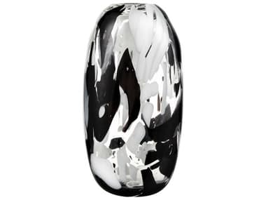 Elk Home Gisli Black / White / Clear 11'' High Vase EKS00478071