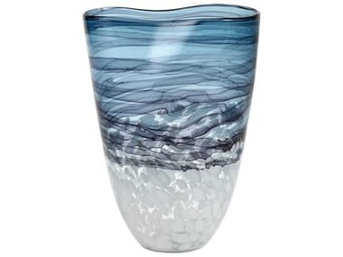 Elk Home Loch Seaforth Blue / White 12'' High Vase EKS00478075