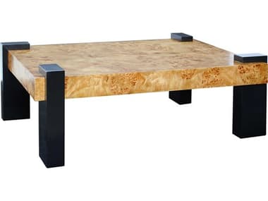 Elk Home 47" Rectangular Wood Natural Black Coffee Table EKS00759857