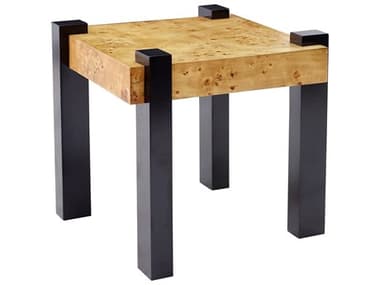 Elk Home Bromo Rectangular Wood Natural Burl Black End Table EKS00759859