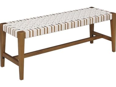 Elk Home 48" Natural Cream Brown Fabric Upholstered Accent Bench EKS00759961