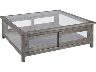 Elk Home 48&quot; Square Glass Gray Coffee Table EKS01157455