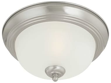 Elk Home Essentials 3-Light Brushed Nickel Dome Flush Mount EKSL878378