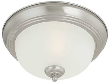 Elk Home Essentials 16" 3-Light Brushed Nickel Dome Flush Mount EKSL878378