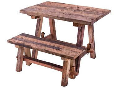 Elk Home Rustic Table with Bench Dining Set EKTABLE024