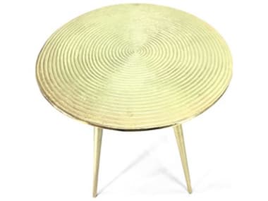 Elk Home 17" Round Metal Gold End Table EKTJX00898512