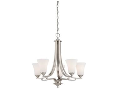 Elk Home Treme 25" Wide 5-Light Brushed Nickel Bell Chandelier EKTK0020217