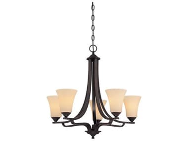 Elk Home Treme 25" Wide 5-Light Espresso Brown Bell Chandelier EKTK0020704