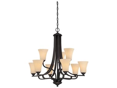 Elk Home Treme 34" Wide 9-Light Espresso Brown Bell Chandelier EKTK0021704