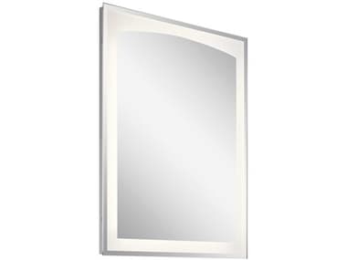 Elan Tyan White 24''W x 30''H Rectangular LED Wall Mirror ELA86006WH