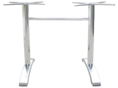 EMU Zak Aluminum 2-Leg Dine 28 x 26 Table Base EM1363