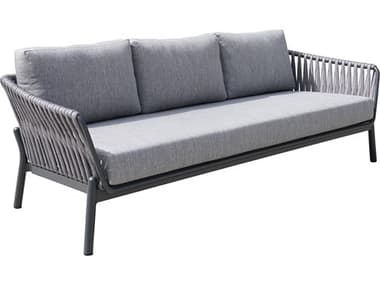 EMU Lyla Aluminum Rope Dark Grey Sofa in Canvas Granite EMA1732