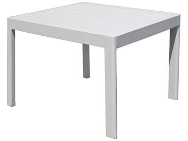 EMU Mira Aluminum White 24'' Wide Square End Table EMA1745