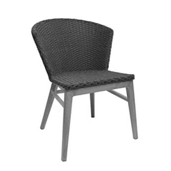 EMU Elly Side Chair Seat Replacement Cushion in Dark Grey EMC1010