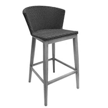 EMU Elly Bar Chair Seat Replacement Cushion in Dark Grey EMC1210