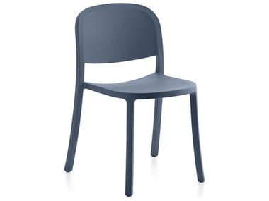 Emeco 1 Inch Reclaimed By Jasper Morrison Blue Side Dining Chair EME1INCHRECLAIMED