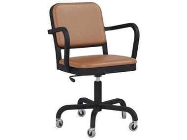 Emeco Navy Officer By Jasper Morrison Black Powder Coated Computer Chair EMENOFFSWVAPCBLSPVO0945
