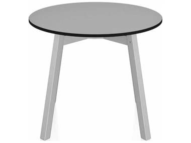 Emeco Su By Nendo Clear Anodized 24'' Wide Round End Table EMESULTRD24HPLG
