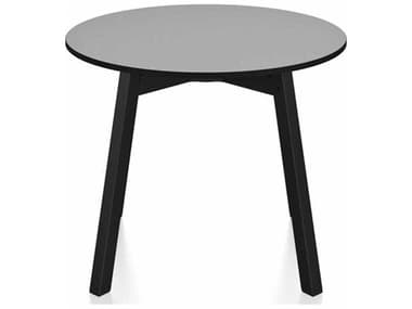 Emeco Su By Nendo Black Anodized 24'' Wide Round End Table EMESULTRD24HPLGPC