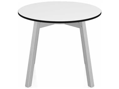 Emeco Su By Nendo Clear Anodized 24'' Wide Round End Table EMESULTRD24HPLW