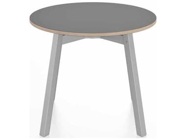 Emeco Su By Nendo Clear Anodized 24'' Wide Round End Table EMESULTRD24LG
