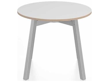 Emeco Su By Nendo Clear Anodized 24'' Wide Round End Table EMESULTRD24LW