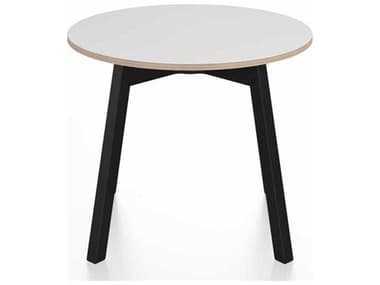 Emeco Su By Nendo Black Anodized 24'' Wide Round End Table EMESULTRD24LWPC