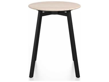 Emeco Su By Nendo Ash / Black Anodized 24'' Wide Round Dining Table EMESUTRD24ASHPC