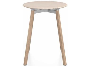 Emeco Su By Nendo Ash / Red Oak 24'' Wide Round Dining Table EMESUTRD24ASHWOOD
