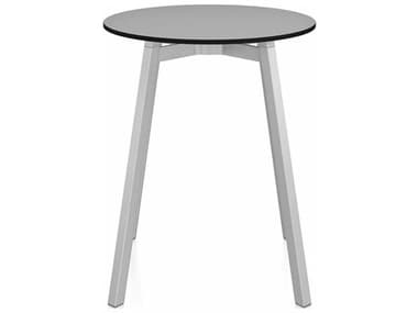 Emeco Su By Nendo Clear Anodized 24'' Wide Round Dining Table EMESUTRD24HPLG
