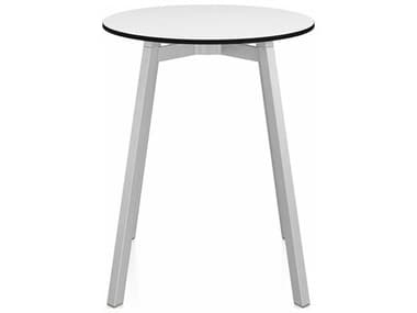 Emeco Su By Nendo Clear Anodized 24'' Wide Round Dining Table EMESUTRD24HPLW
