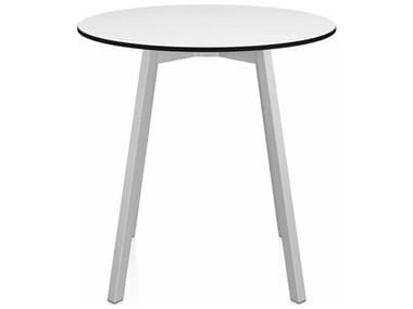 Emeco Su By Nendo Clear Anodized 30'' Wide Round Dining Table EMESUTRD30HPLW