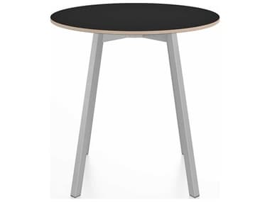 Emeco Su By Nendo Clear Anodized 30'' Wide Round Dining Table EMESUTRD30LB