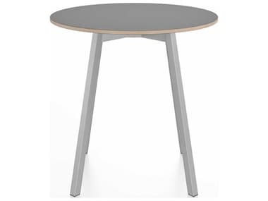 Emeco Su By Nendo Clear Anodized 30'' Wide Round Dining Table EMESUTRD30LG