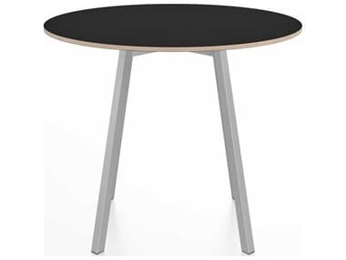 Emeco Su By Nendo Clear Anodized 36'' Wide Round Dining Table EMESUTRD36LB