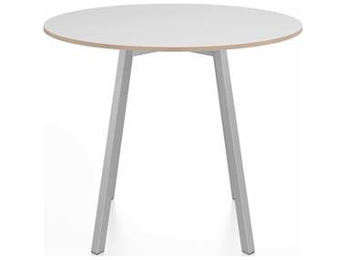 Emeco Su By Nendo Clear Anodized 36'' Wide Round Dining Table EMESUTRD36LW