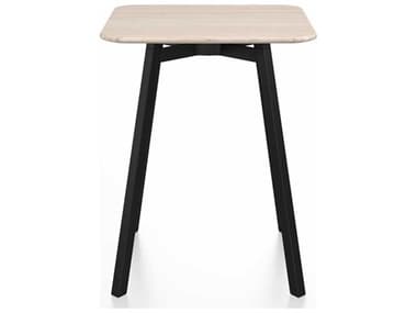 Emeco Su By Nendo Ash / Black Anodized 24'' Wide Square Dining Table EMESUTSQ24ASHPC
