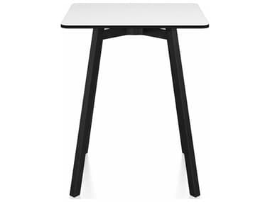 Emeco Su By Nendo Black Anodized 24'' Wide Square Dining Table EMESUTSQ24HPLWPC