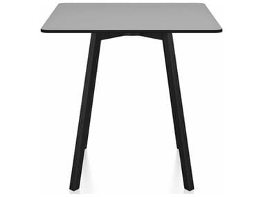 Emeco Su By Nendo Black Anodized 30'' Wide Square Dining Table EMESUTSQ30HPLGPC