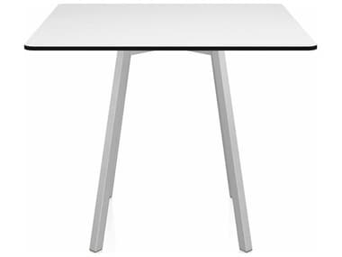 Emeco Su By Nendo Clear Anodized 36'' Wide Square Dining Table EMESUTSQ36HPLW