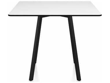 Emeco Su By Nendo Black Anodized 36'' Wide Square Dining Table EMESUTSQ36HPLWPC