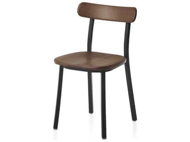 Emeco Black Powder Coated Side Dining Chair EMEUTILITYSCPCBLWAL
