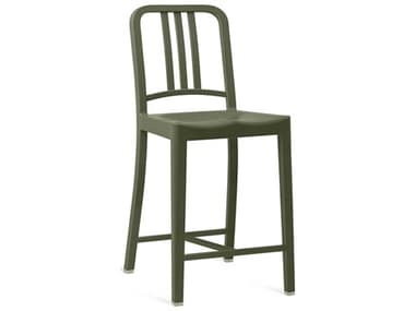 Emeco Outdoor Cypress Green Recycled Plastic Counter Stool EMO11124CYPRESSGREEN