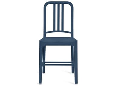 Emeco Outdoor Dark Blue Recycled Plastic Dining Side Chair EMO111DARKBLUE