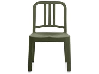 Emeco Outdoor Cypress Green Recycled Plastic Mini Dining Side Chair EMO111NAVYMINICYPRESSGREEN