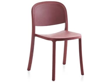 Emeco Outdoor 1 Inch By Jasper Morrison Reclaimed Bordeaux Dining Side Chair EMO1INCHRECLAIMEDBORDEAUX