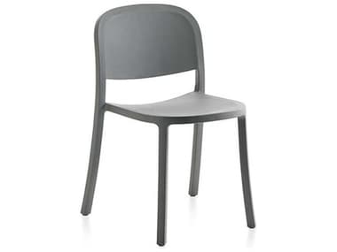 Emeco Outdoor 1 Inch By Jasper Morrison Reclaimed Light Grey Dining Side Chair EMO1INCHRECLAIMEDLIGHTGREY