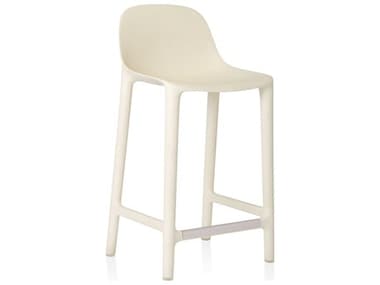 Emeco Outdoor Broom Reclaimed White 24'' High Counter Stool EMOBROOM24WHITE