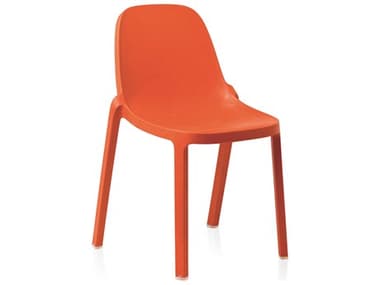 Emeco Outdoor Broom Reclaimed Orange Stackable  Dining Side Chair EMOBROOMORANGE